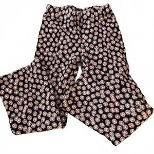 MAEVE by Anthropologie The Sabine knit Flowered Pull on kick flare pant SZ S